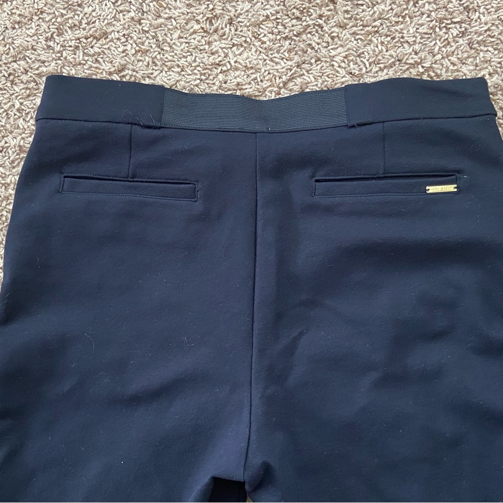 Anne Klein Navy Women’s Slim Pants Elastic Waist Inset sz 10 - Picture 4 of 4